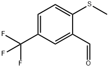 2-(Methylthio)-5-(trifluoromethyl)benzaldehyde Structure