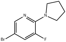 Pyridine, 5-bromo-3-fluoro-2-(1-pyrrolidinyl)-|