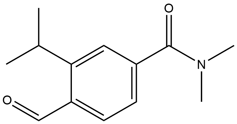 4-Formyl-N,N-dimethyl-3-(1-methylethyl)benzamide Structure