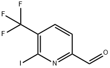 2-Pyridinecarboxaldehyde, 6-iodo-5-(trifluoromethyl)- 化学構造式