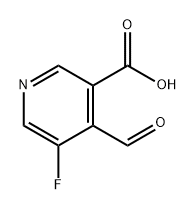5-氟-4-甲酰烟酸,1289102-69-7,结构式