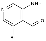 4-Pyridinecarboxaldehyde, 3-amino-5-bromo- 化学構造式