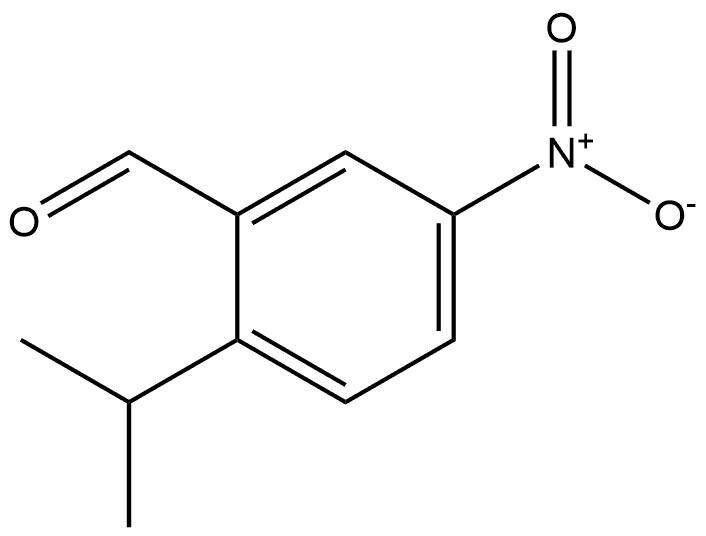 2-(1-Methylethyl)-5-nitrobenzaldehyde 化学構造式