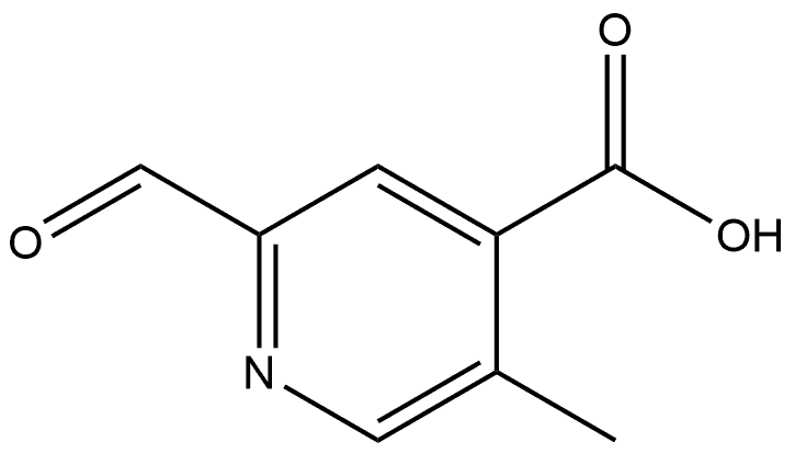 2-Formyl-5-methyl-4-pyridinecarboxylic acid Structure