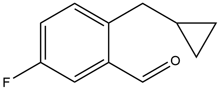 2-(cyclopropylmethyl)-5-fluorobenzaldehyde,1289115-32-7,结构式