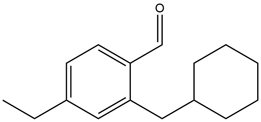 2-(Cyclohexylmethyl)-4-ethylbenzaldehyde 结构式