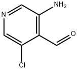 3-氨基-5-氯-4-吡啶甲醛 结构式