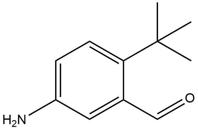 5-氨基-2-(叔丁基)苯甲醛,1289127-70-3,结构式