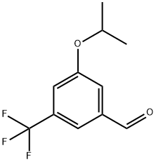 3-Isopropoxy-5-(trifluoromethyl)benzaldehyde Structure