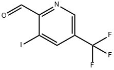 2-Pyridinecarboxaldehyde, 3-iodo-5-(trifluoromethyl)- Structure