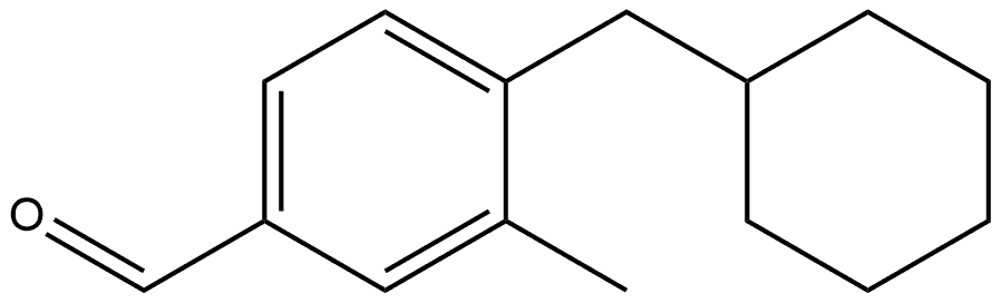 4-(Cyclohexylmethyl)-3-methylbenzaldehyde Structure