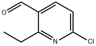 6-Chloro-2-ethyl-3-pyridinecarboxaldehyde Struktur