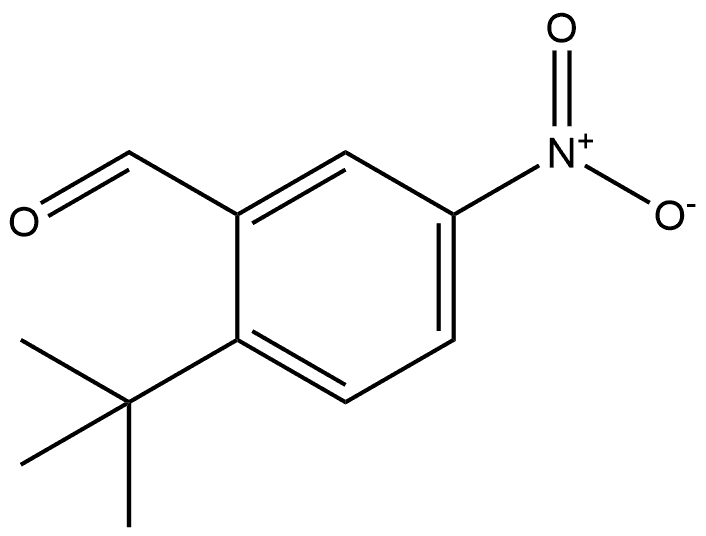 2-(1,1-Dimethylethyl)-5-nitrobenzaldehyde Structure