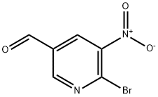 3-Pyridinecarboxaldehyde, 6-bromo-5-nitro-,1289263-92-8,结构式