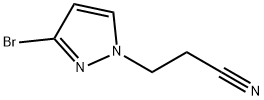 3-(3-bromo-1H-pyrazol-1-yl)propanenitrile Structure