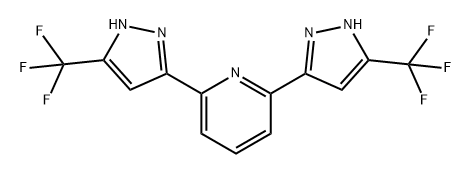 Pyridine, 2,6-bis[5-(trifluoromethyl)-1H-pyrazol-3-yl]- 结构式