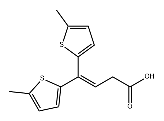 3-Butenoic acid, 4,4-bis(5-methyl-2-thienyl)-