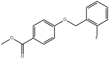 Benzoic acid, 4-[(2-fluorophenyl)methoxy]-, methyl ester