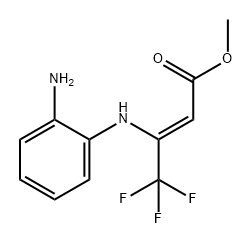 2-Butenoic acid, 3-[(2-aminophenyl)amino]-4,4,4-trifluoro-, methyl ester, (2Z)-