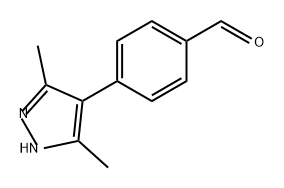 Benzaldehyde, 4-(3,5-dimethyl-1H-pyrazol-4-yl)-,1290691-52-9,结构式