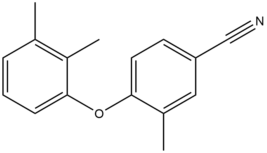 4-(2,3-Dimethylphenoxy)-3-methylbenzonitrile 结构式