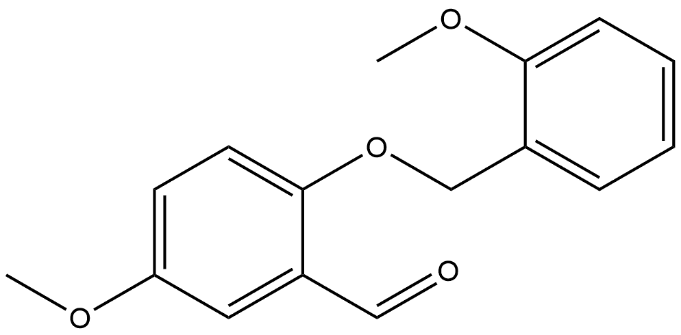 5-Methoxy-2-[(2-methoxyphenyl)methoxy]benzaldehyde Structure