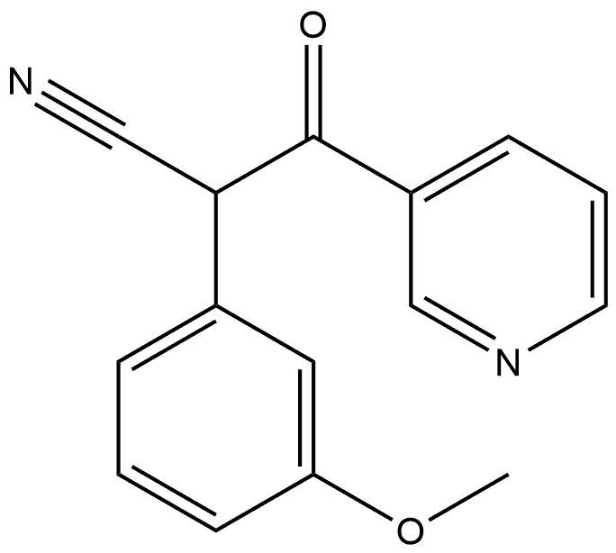 2-(3-methoxyphenyl)-3-oxo-3-(pyridin-3-yl)propanenitrile Structure