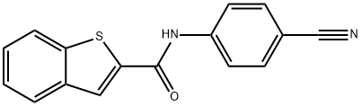 N-(4-cyanophenyl)benzo[b]thiophene-2-carboxamide Struktur