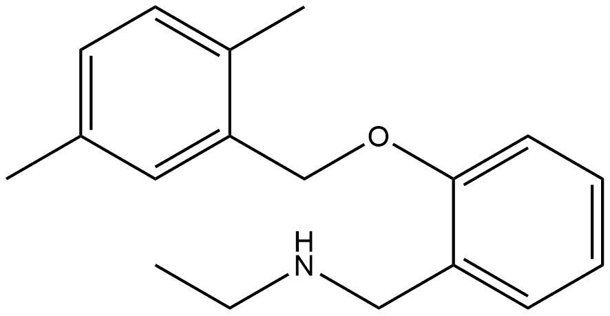 2-[(2,5-Dimethylphenyl)methoxy]-N-ethylbenzenemethanamine Structure