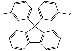9H-Fluorene, 9-(3-bromophenyl)-9-(3-methylphenyl)- Structure
