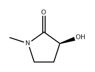2-Pyrrolidinone, 3-hydroxy-1-methyl-, (3S)- Structure