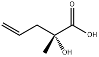 4-Pentenoic acid, 2-hydroxy-2-methyl-, (2R)- Structure