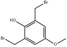 Phenol, 2,6-bis(bromomethyl)-4-methoxy- Struktur
