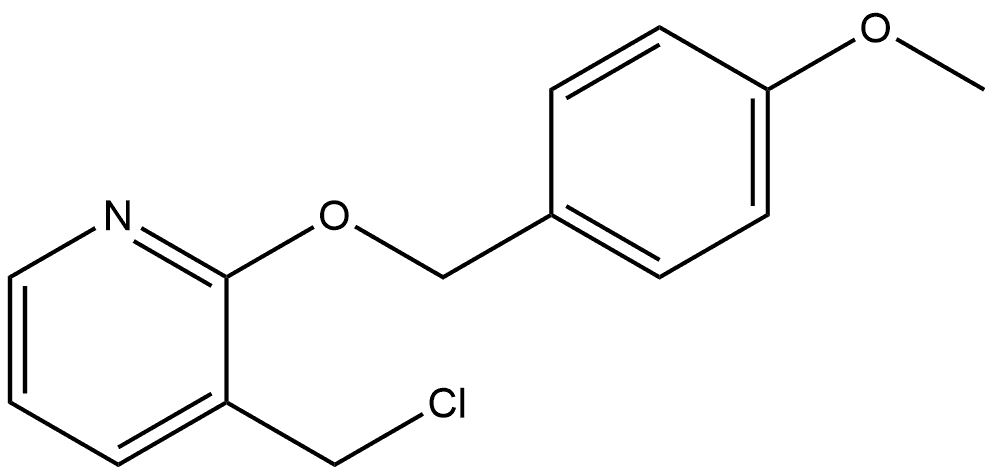 3-(Chloromethyl)-2-[(4-methoxyphenyl)methoxy]pyridine Structure