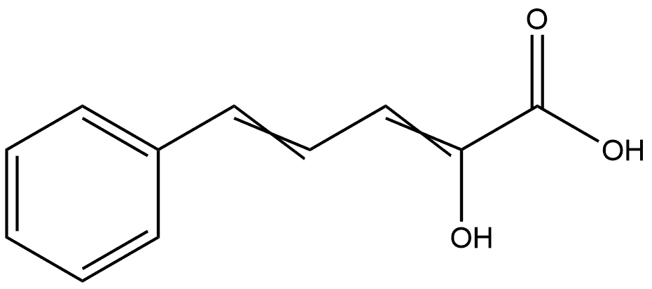 2-Hydroxy-5-phenyl-2,4-pentadienoic acid,129363-89-9,结构式