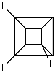 Pentacyclo[4.2.0.02,5.03,8.04,7]octane, 1,2,4-triiodo- Structure