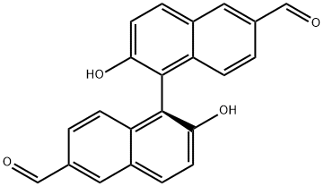 [1,1''-Binaphthalene]-6,6''-dicarboxaldehyde, 2,2''-dihydroxy-, (1S)- Structure