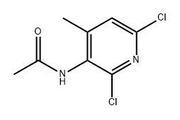 N-(2,6-二氯-4-甲基吡啶-3-基)乙酰胺,129432-31-1,结构式