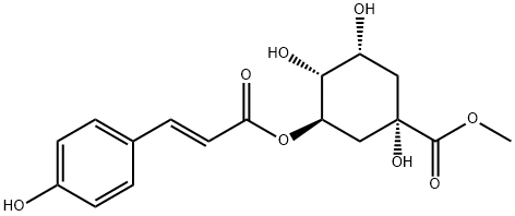 5-O-(E)-P-香豆酰奎宁酸甲酯, 1295570-97-6, 结构式