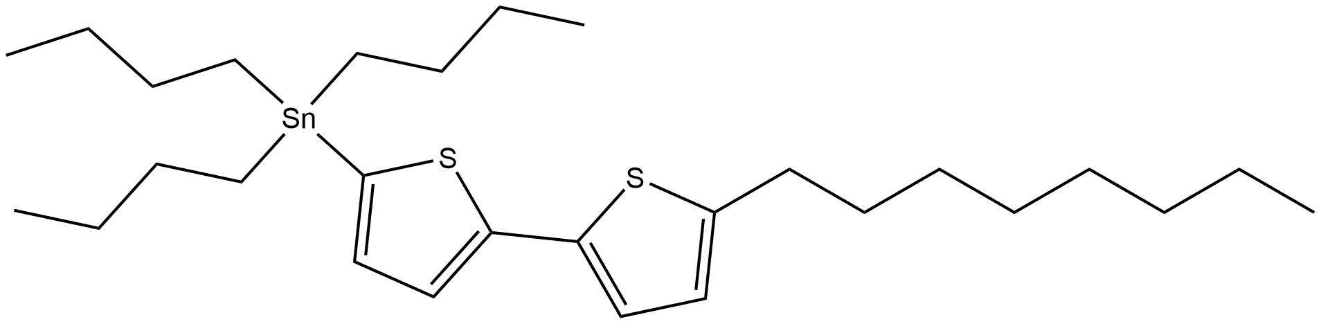 Tributyl(5′-octyl[2,2′-bithiophen]-5-yl)stannane Structure