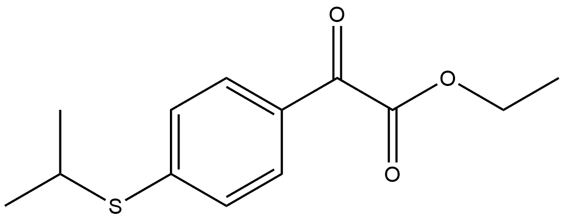 Benzeneacetic acid, 4-[(1-methylethyl)thio]-α-oxo-, ethyl ester Struktur