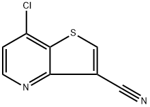 Thieno[3,2-b]pyridine-3-carbonitrile, 7-chloro- Struktur