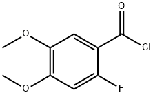 4,5-Dimethoxy-2-fluorobenzoylchloride 结构式