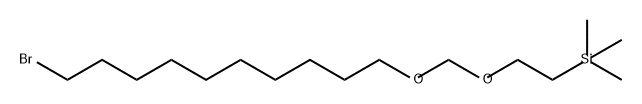 Silane, [2-[[(10-bromodecyl)oxy]methoxy]ethyl]trimethyl- Structure