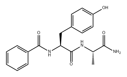 L-Alaninamide, N-benzoyl-L-tyrosyl- (9CI) Structure