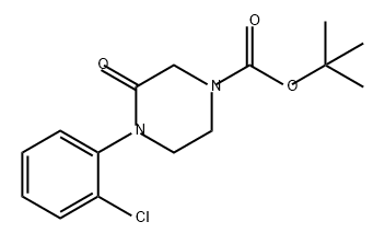 1-Piperazinecarboxylic acid, 4-(2-chlorophenyl)-3-oxo-, 1,1-dimethylethyl ester Struktur