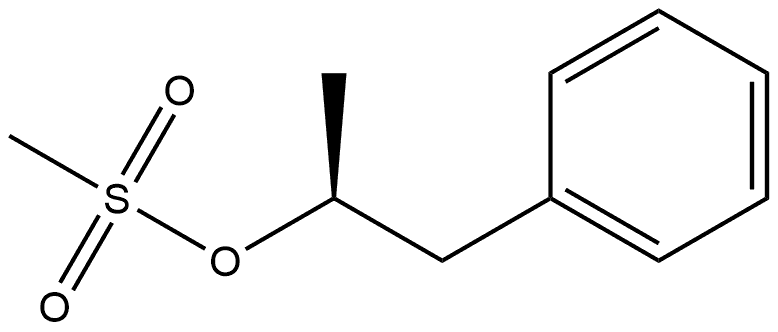 Benzeneethanol, α-methyl-, 1-methanesulfonate, (αS)- Structure