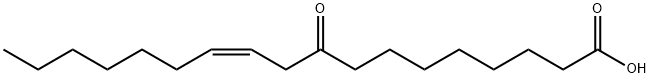 11-Octadecenoic acid, 9-oxo-, (Z)- (9CI) Structure