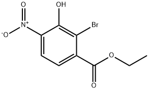 Benzoic acid, 2-bromo-3-hydroxy-4-nitro-, ethyl ester Structure