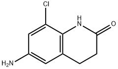 2(1H)-Quinolinone, 6-amino-8-chloro-3,4-dihydro- Structure